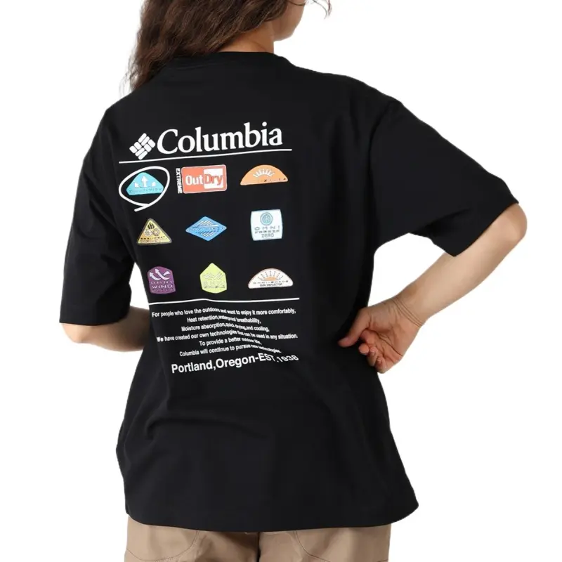 Columbia T Shirt Unisex Black/010-3
