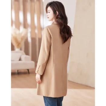 Like The Age Of Water Velvet feel Coat Women's Khaki