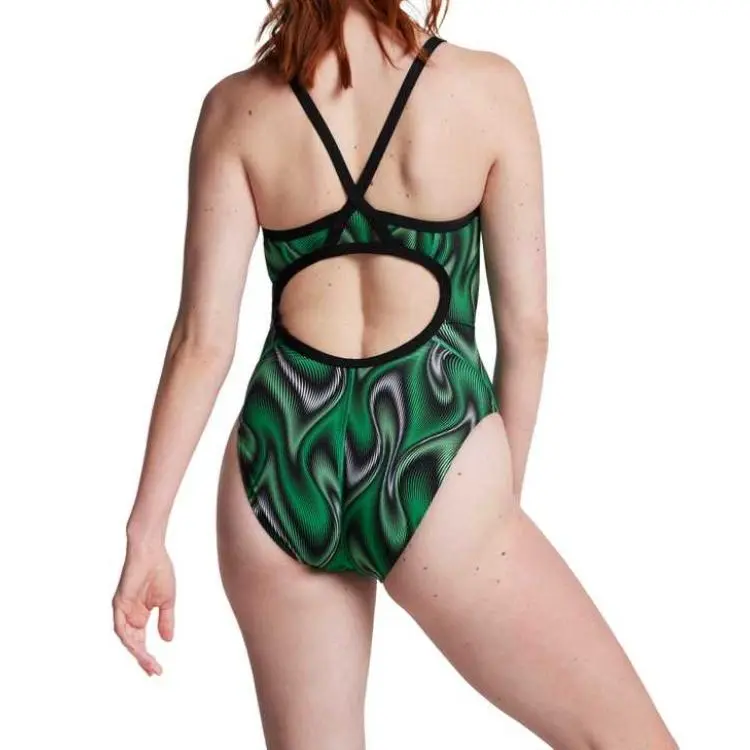 Speedo Purpose Flyback One Piece Blue One piece Swimsuit Women's-5