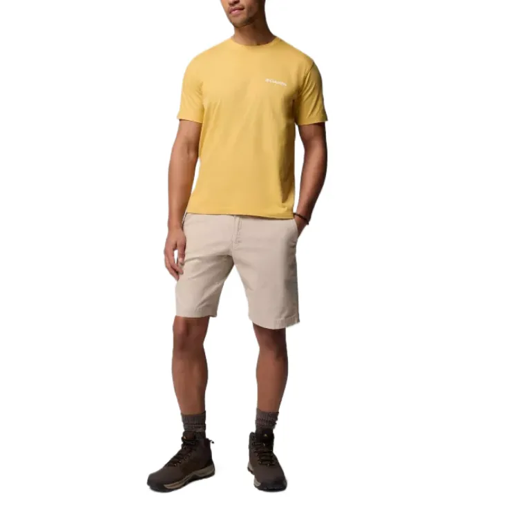 Columbia Marker Graphic T Shirt Men's Yellow-3