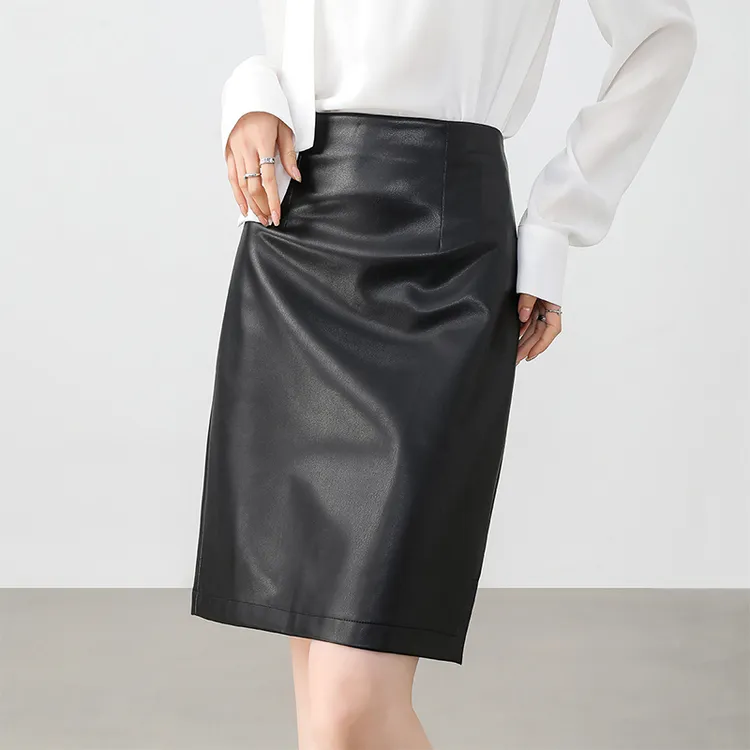 SENTUBILA Leather Short Skirts Women's-6