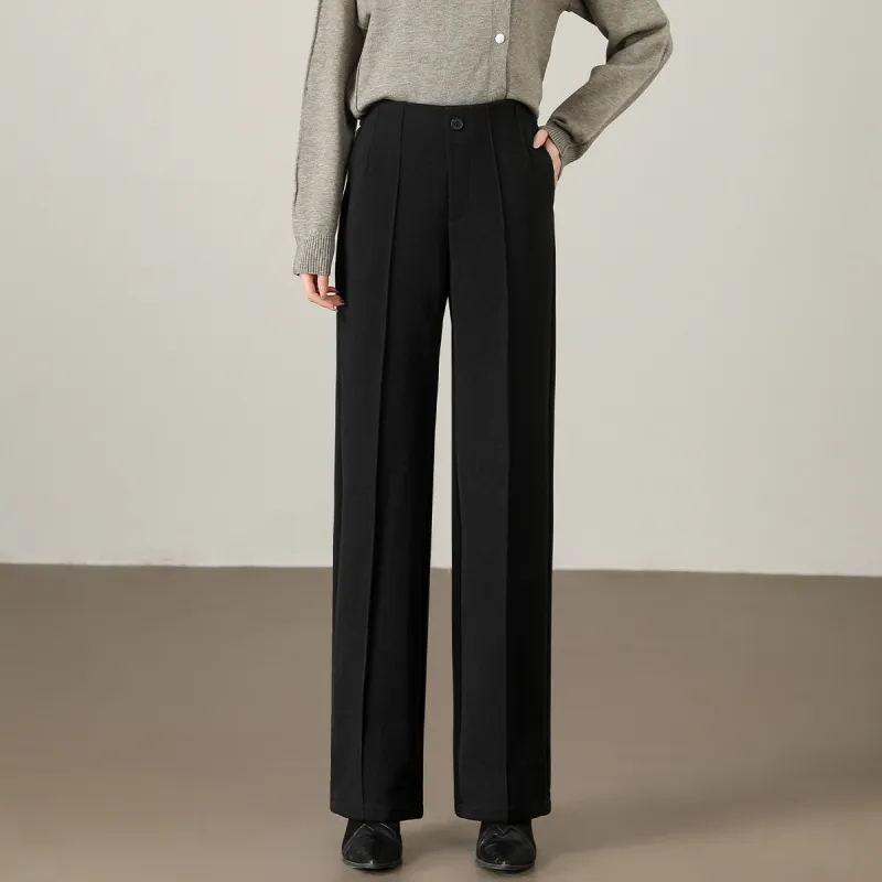 Mylan Spring Fall Casual Pants Loose Fit Women's Black Collection Brand Get Activity Alerts In Real Time-5