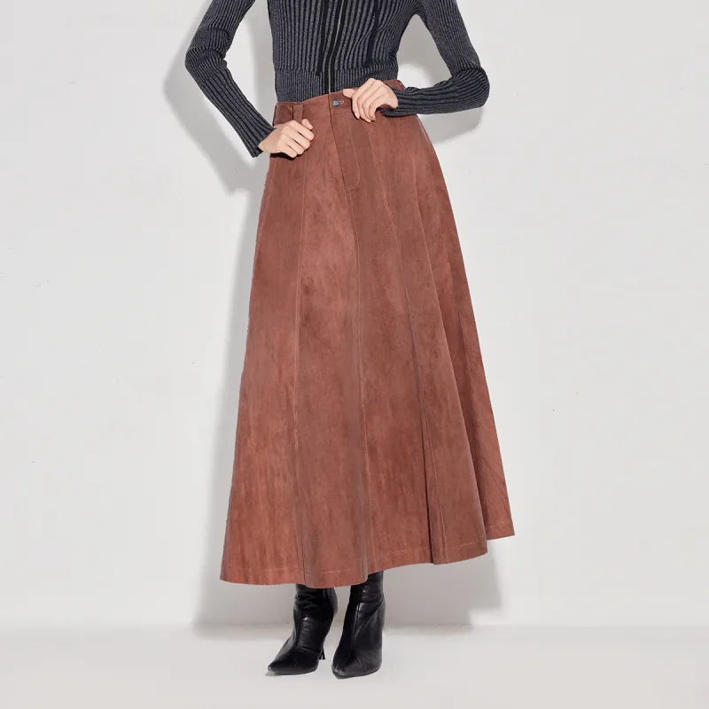 ONLY Casual Long Skirts Women's Cocoa-5