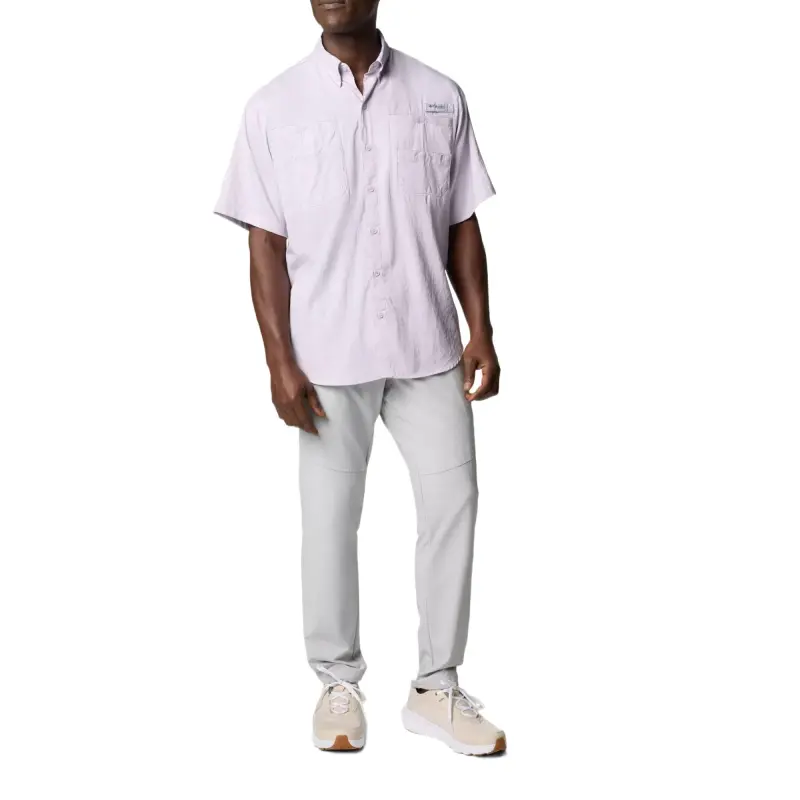 Columbia PFG Tamiami Shirt Men's Lavender Pearl Purple-3