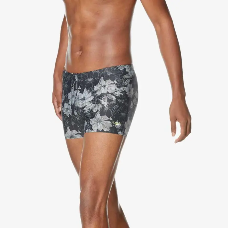 Speedo Hothouse Floral Square Leg Navy Creora Highclo Swimming Shorts Men's-9