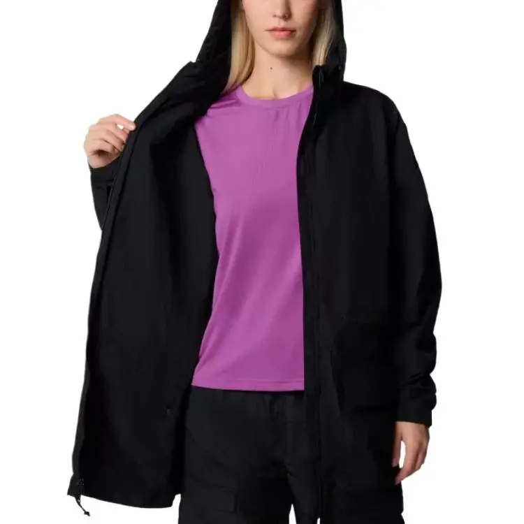 Columbia Paracutie Trench Coat Women's Black-3