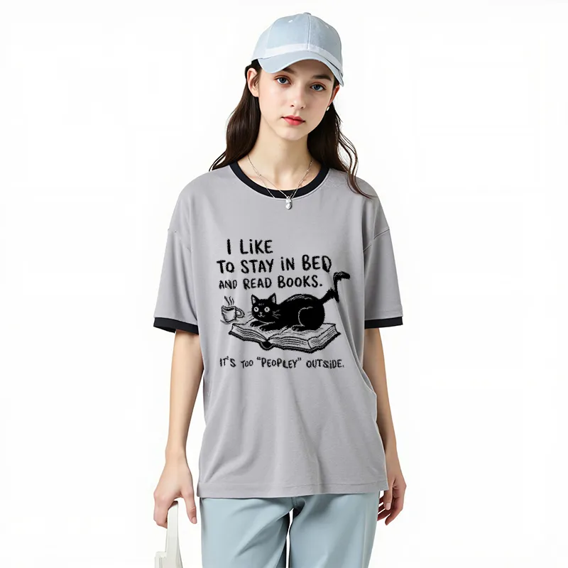 FAIRWHALE Drop Shoulder Sleeve T Shirt Women's-22
