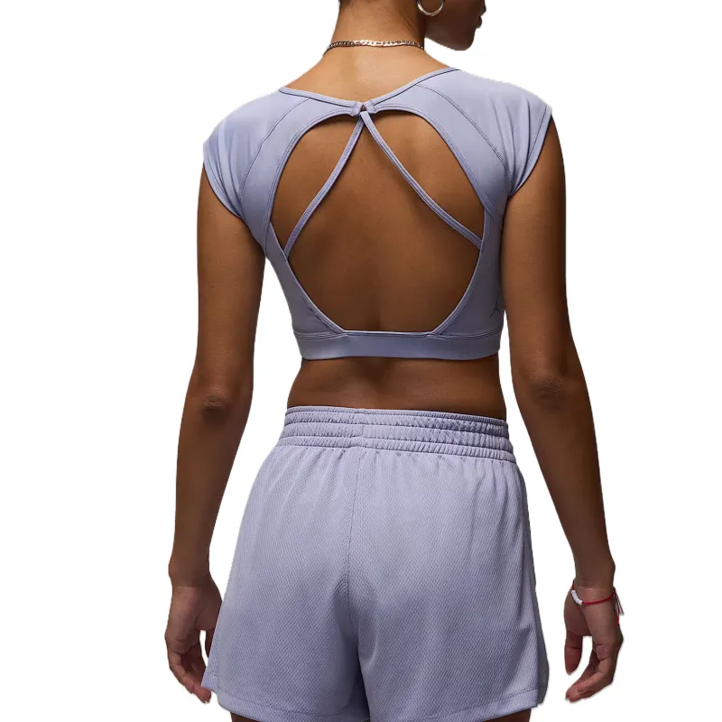 Jordan Sport Women's Short Sleeve Knit Crop Top-1