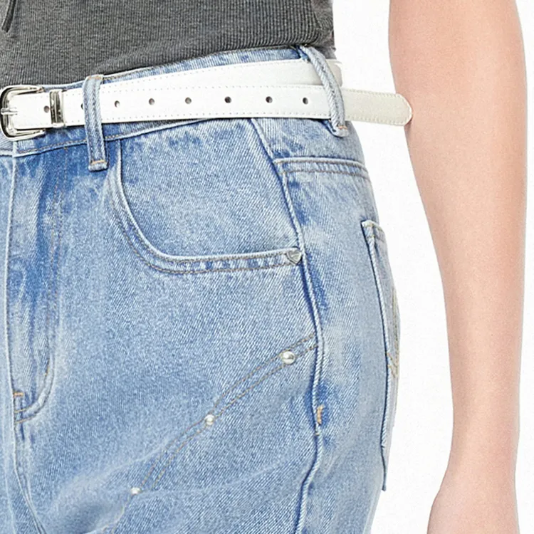 LEDIN Jeans Women's Light Denim Blue-3