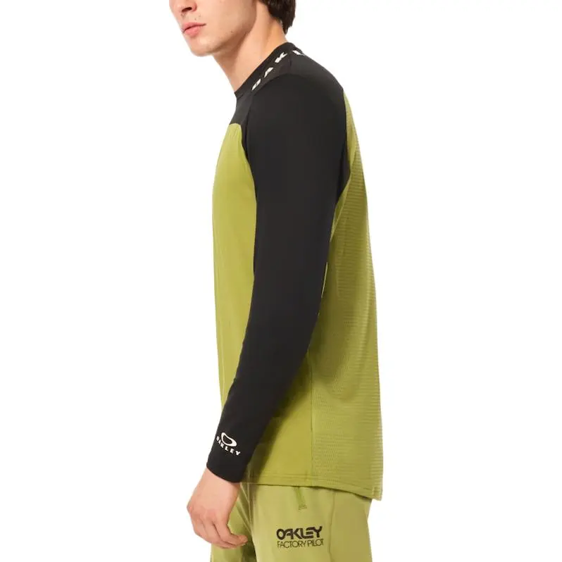 Oakley Free Ride Rc LS Jersey T-Shirt Men's Green-5