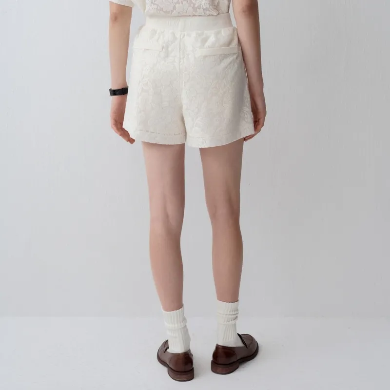 Teenie Weenie Casual Shorts Women's Ivory-3