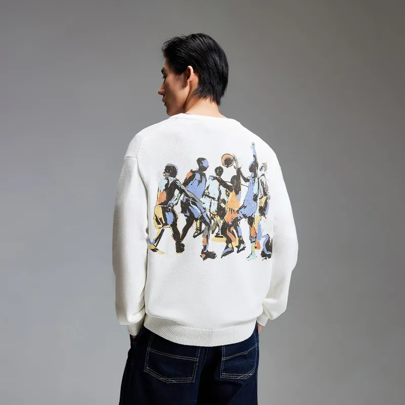 JACK JONES· x NBA Knitwear Men's Milk White-2