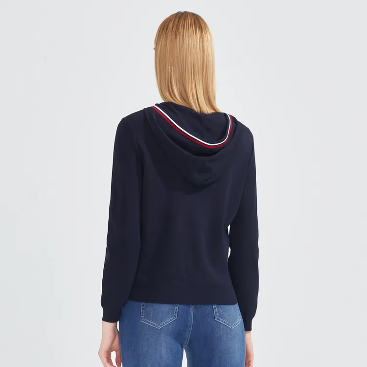 JZ Juzui Knitwear Women's Floral Dark Blue-2