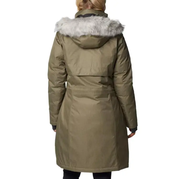 Columbia Apres Arson Down Jacket Women's Stone Green-1