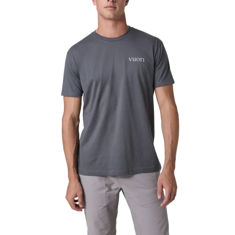 Vuori T Shirts Men Grey/Charcoal-1