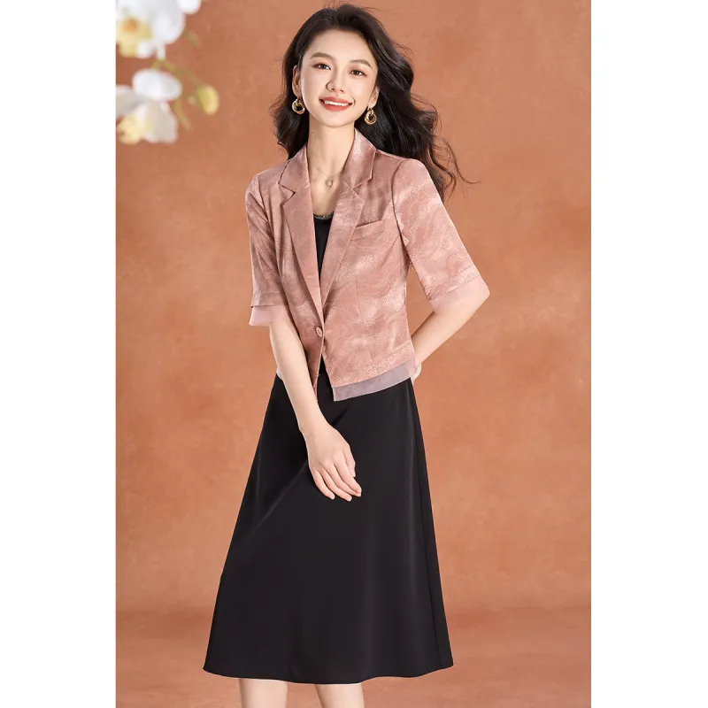 Mylan Two Piece Skirt Sets Women's Pink-5