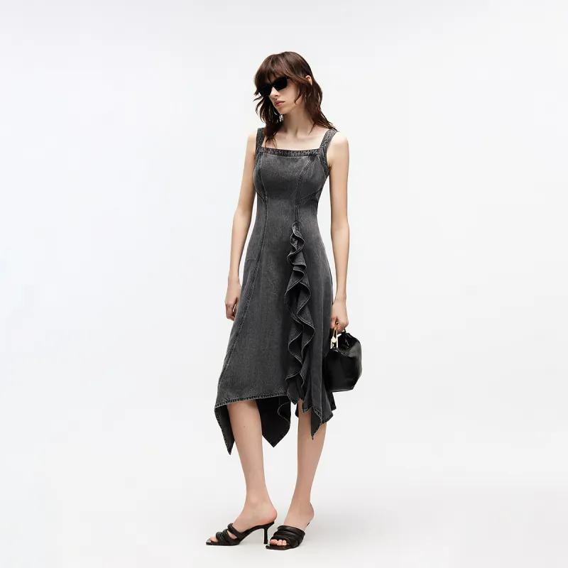 ONLY Sleeveless Dresses Women's J09 Dark Denim Gray-2