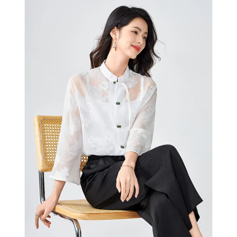 Love Elaine Shirt Regular Women's White-3