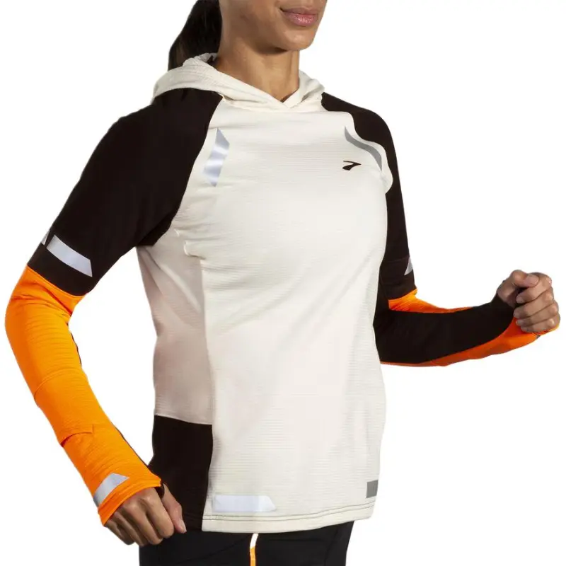 Brooks Run Visible Thermal Sweatshirt Women's White-3