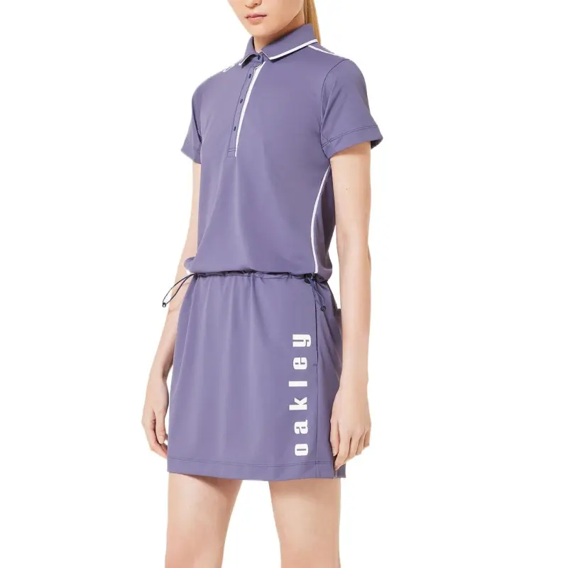 Oakley Short Sleeved Dress Women's Purple-5