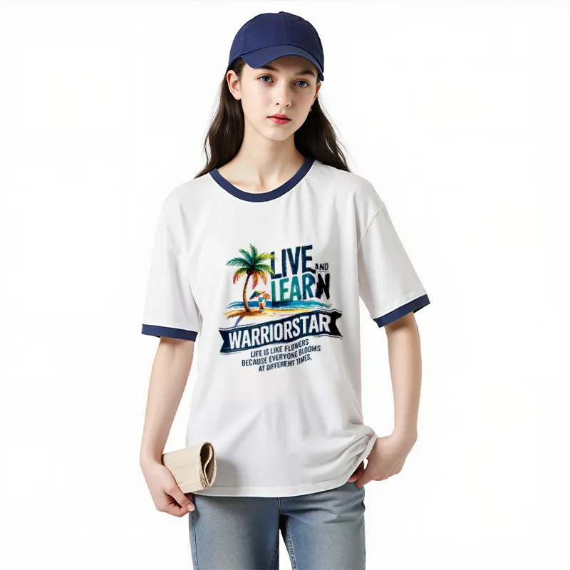FAIRWHALE Drop Shoulder Sleeve T Shirt Women's-7