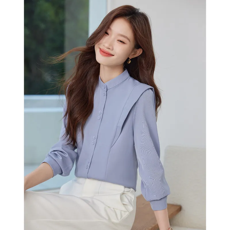 Love Elaine Shirt Women's Light Purple Blue-5