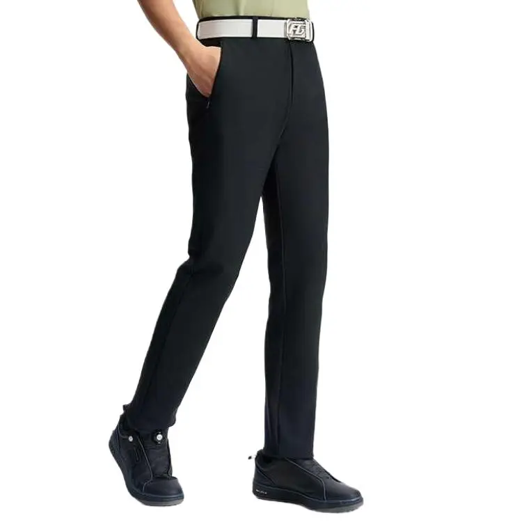 FILA Golf Series SS25 Knitted Sports Pants Men's Pitch Black-2