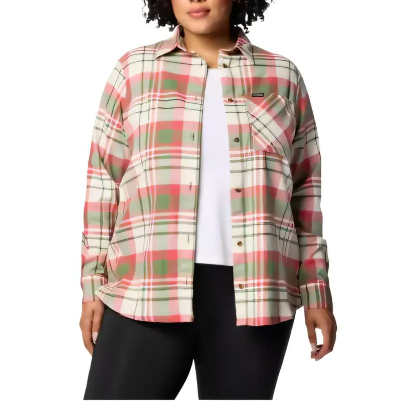 Columbia Calico Basin Shirt Women's Canteen Multicolor Set-3