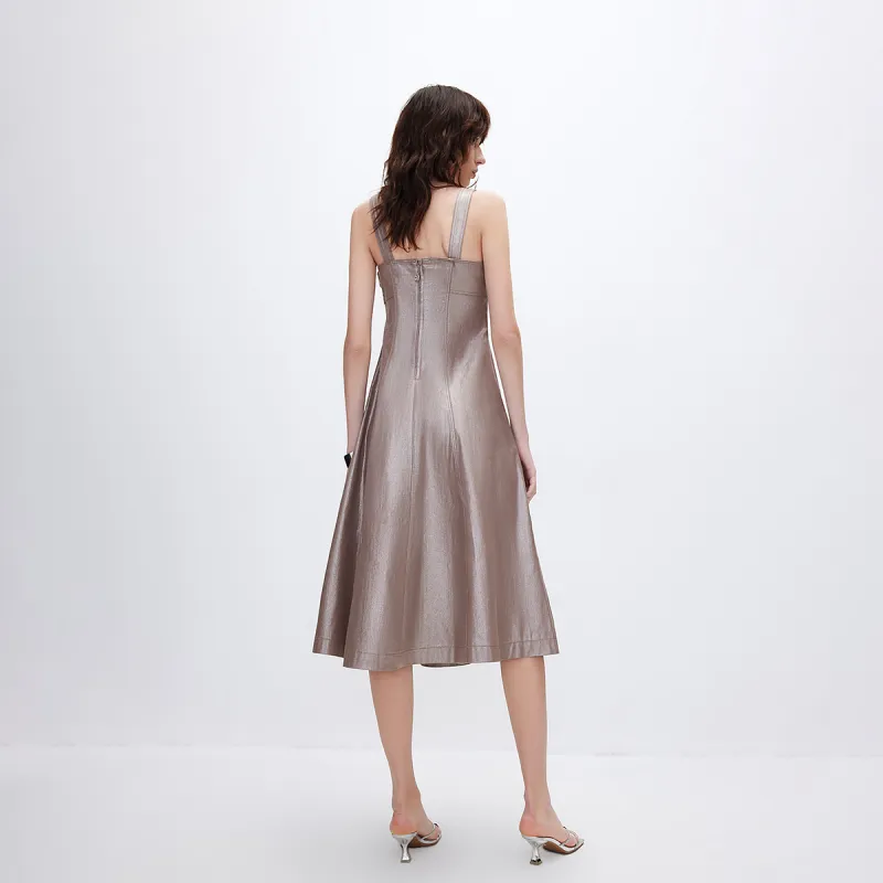 ONLY Slip Dresses Women's C11 Bright Gold-3