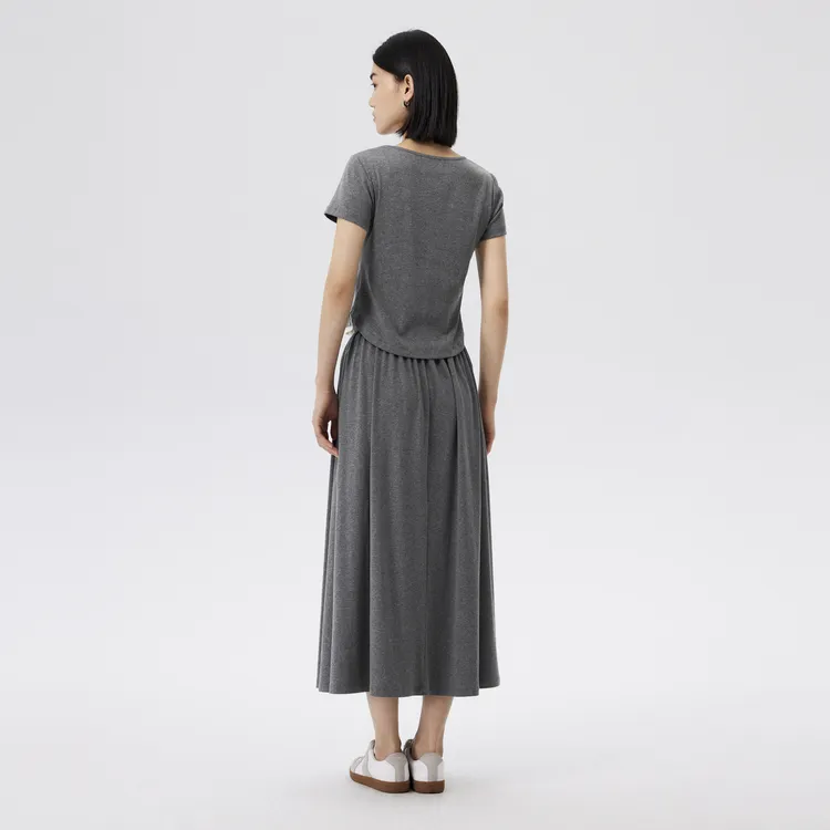 SHUIYUNJIAN Casual Suit Women's Smoke Gray-5