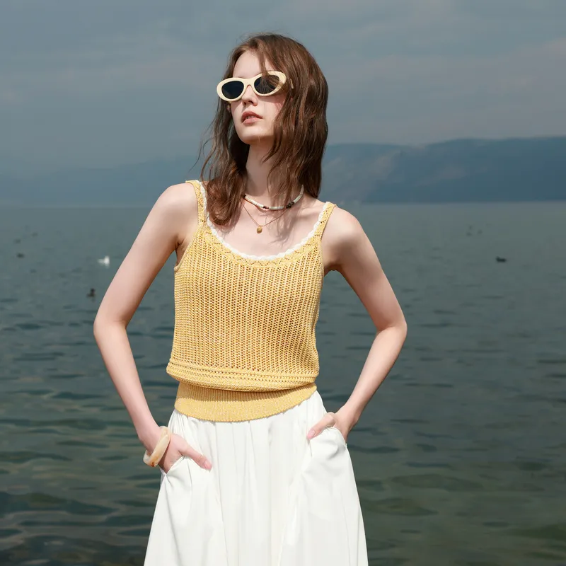 3COLOUR Knitwear Women's Light Yellow-3