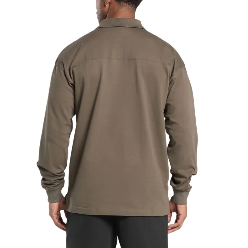 GYMSHARK Polo Shirt Men's Camouflage Brown-1