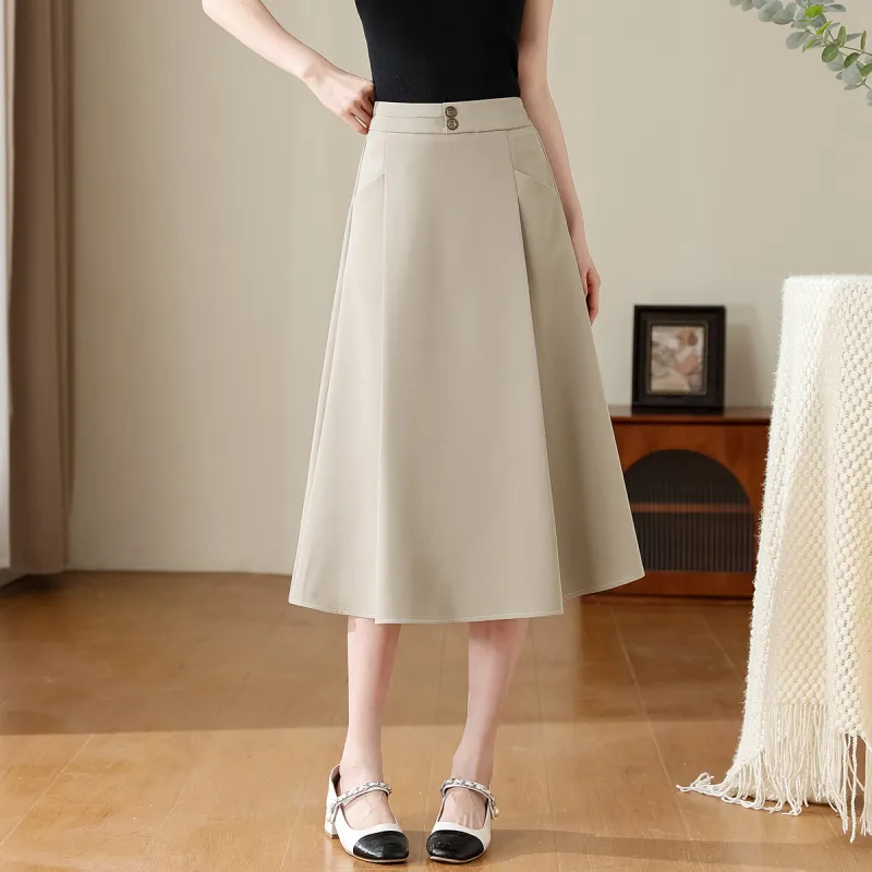 TERRE BLEUE Casual Long Skirt Women's-5