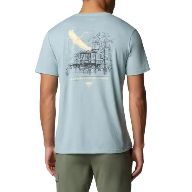 Columbia PFG Uncharted T-Shirt Men's Blue-1