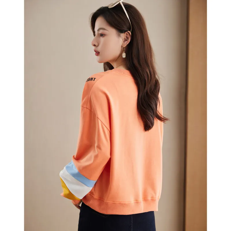 Like The Age Of Water Sweatshirt Women's Orange-3
