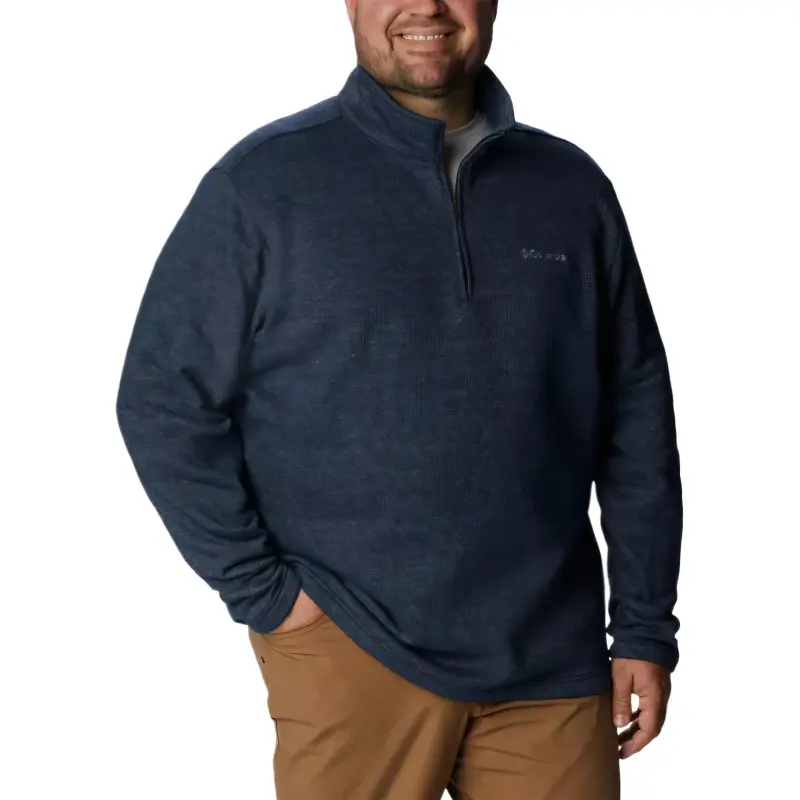 Columbia Great Hart Mountain Sweatshirt Men's University Marine Heather-3