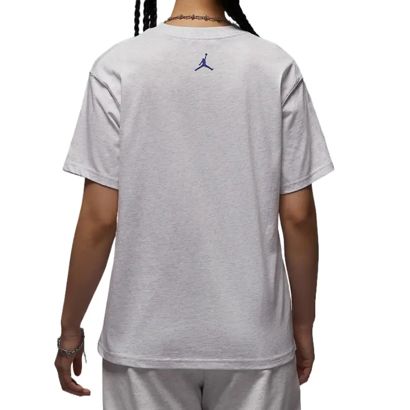 Jordan Drop Shoulder Sleeve T Shirt Women's Gray-1