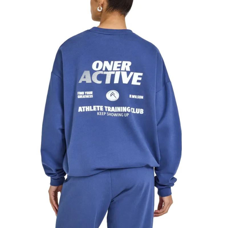 ONER ACTIVE x Danyele Wilson Lightweight Graphic Sweatshirt Women's Blue-1