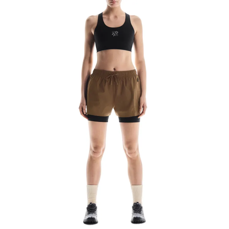 On x LOEWE Performance SS25 Sports Shorts Women's Umber-4
