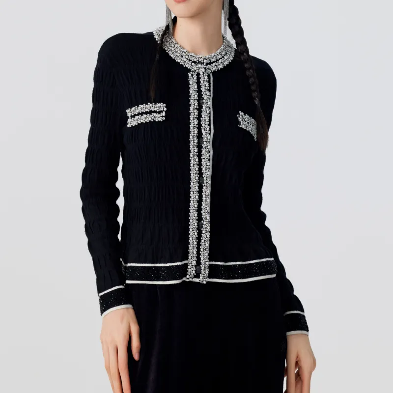 TCH Knitwear Women's Black With White Logo-2