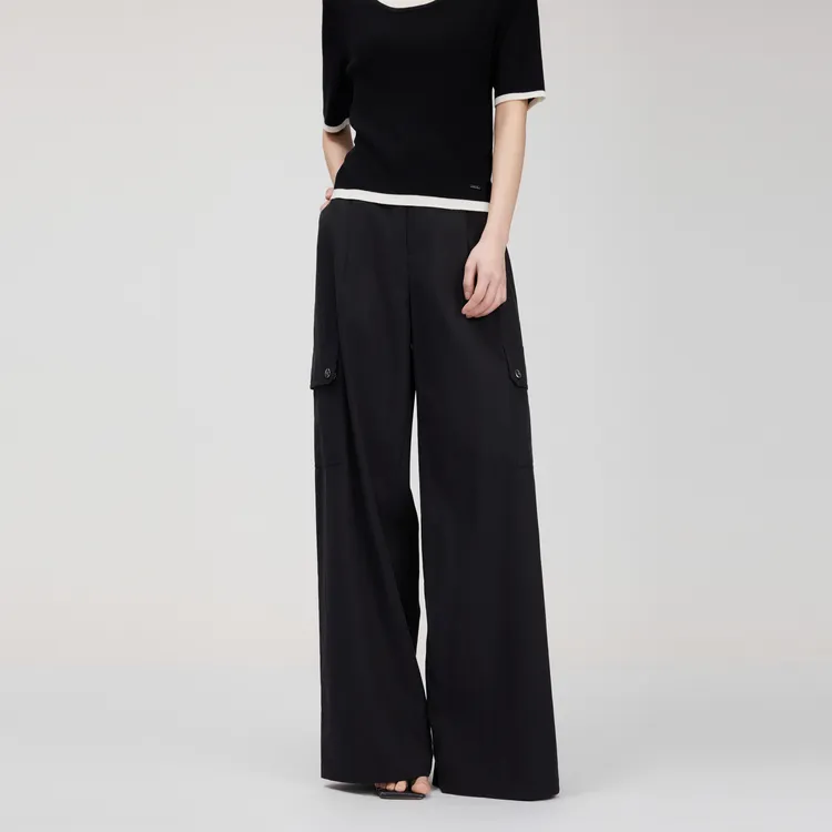 ELLE Casual Pants Women's Black-3