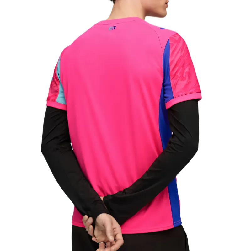 PUMA Manchester CityGoalkeeper T Shirt Men's Peach Pink-3