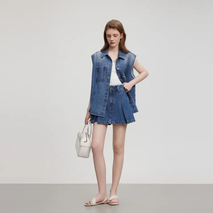 ELLE Denim Shorts Women's-3