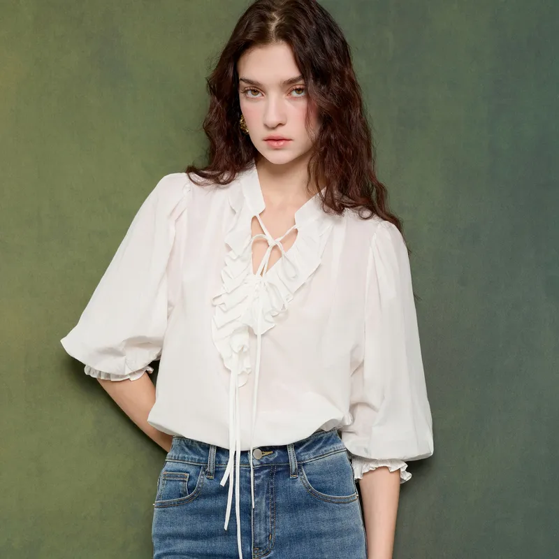 3COLOUR Shirt Women's Pearl White-2