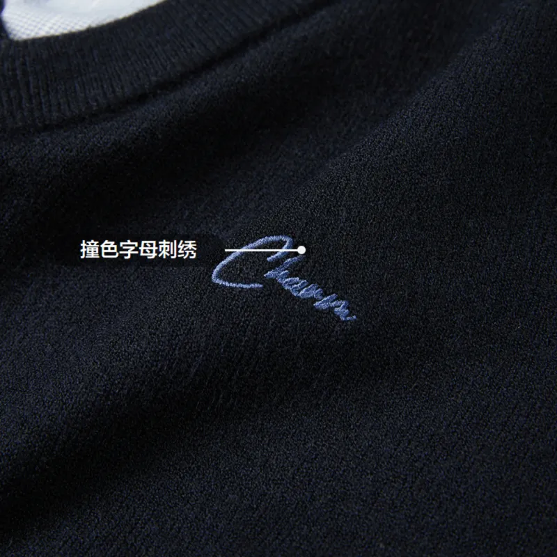 HLA Knitwear Men Navy Blue 35-4