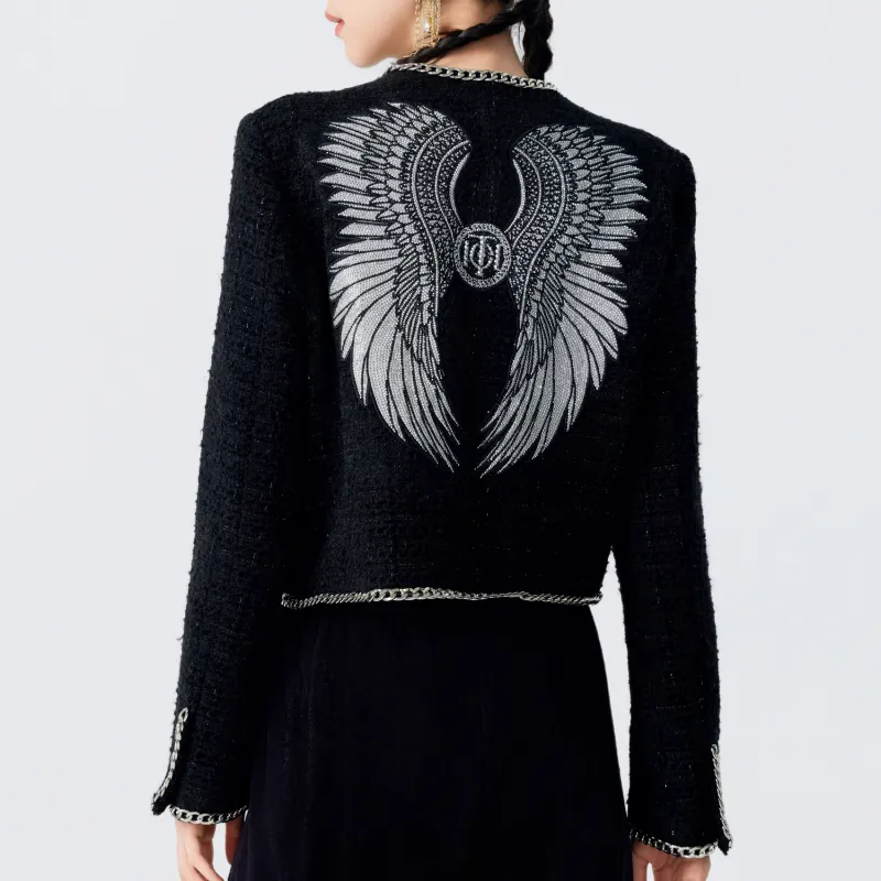 TCH Cropped Coats Women's Black-6
