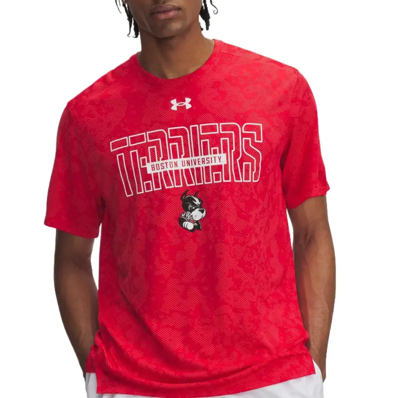 Under Armour TechCollegiate T Shirt Men's Red-1