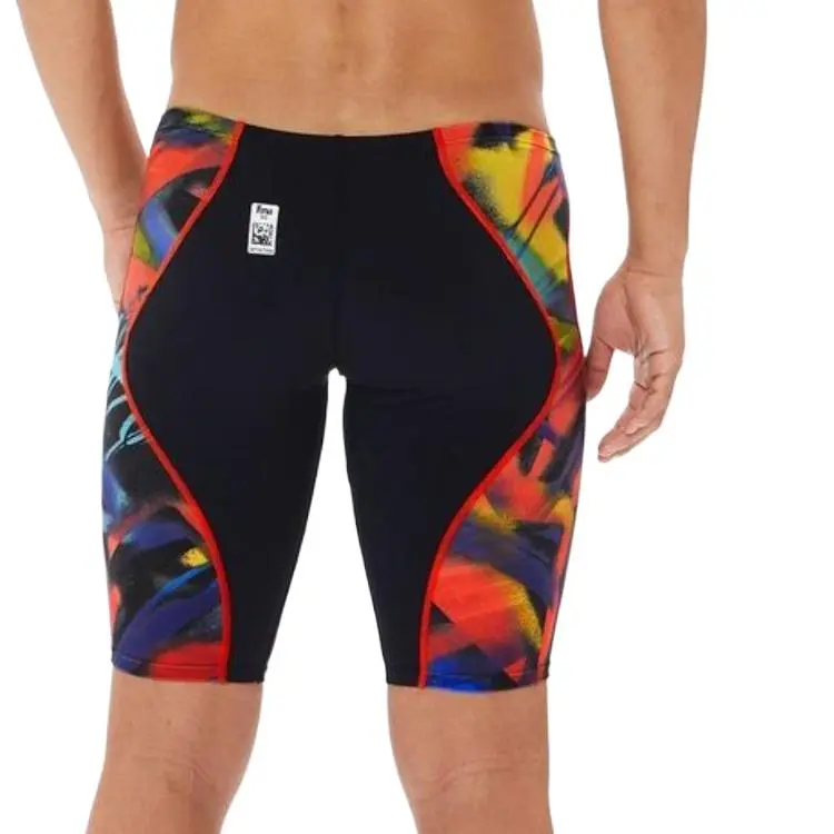 Speedo Pro Hybrid 2 Jammer Swimming Shorts Men's Black Red-3