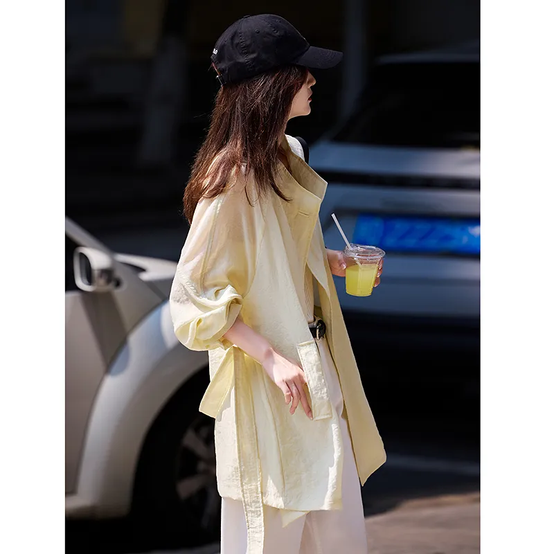 A Paradise For Awakening Trench Coat Women's-3