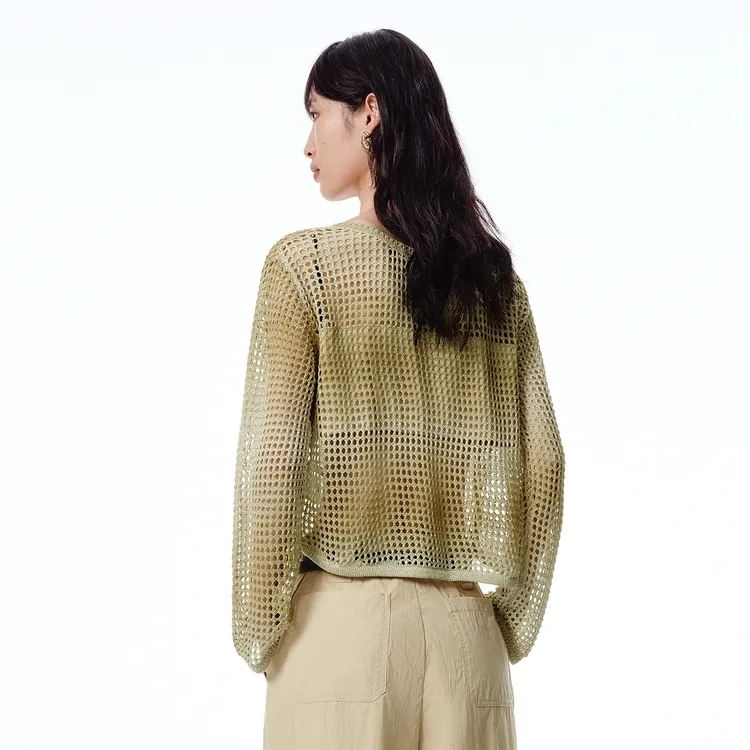 PEACEBIRD Knitwear Women's Lemon Pepper Yellow-4